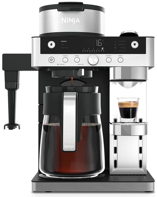 NINJA Shark CFN803EU kaffemaskine Sort-stål