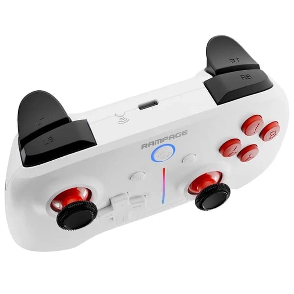 Rampage Hydra Pro-kontroll för PC, Android, iOS Trådlös Vit