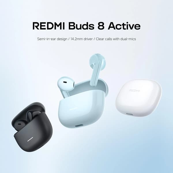 Xiaomi Redmi Buds 8 Active Black In-Ear Bluetooth 5.4 Trådløse Hovedtelefoner Sort