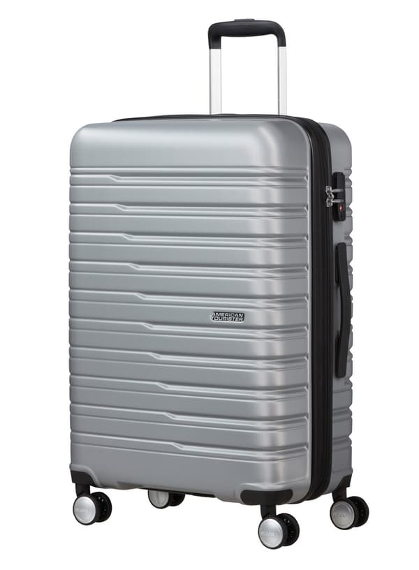 Medium resväska American Tourister Flashline - sky silver