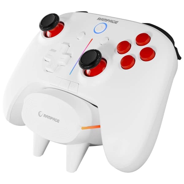 Rampage Hydra Pro-kontroll för PC, Android, iOS Trådlös Vit