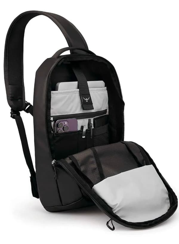 Osprey Transporter Sling -reppu - raven black