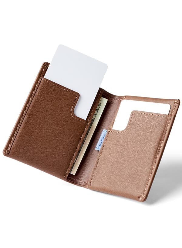 Bellroy Slim Sleeve läderplånbok - hazelnut