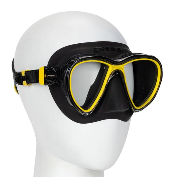 Cressi Quantum dykkermaske sort/gul