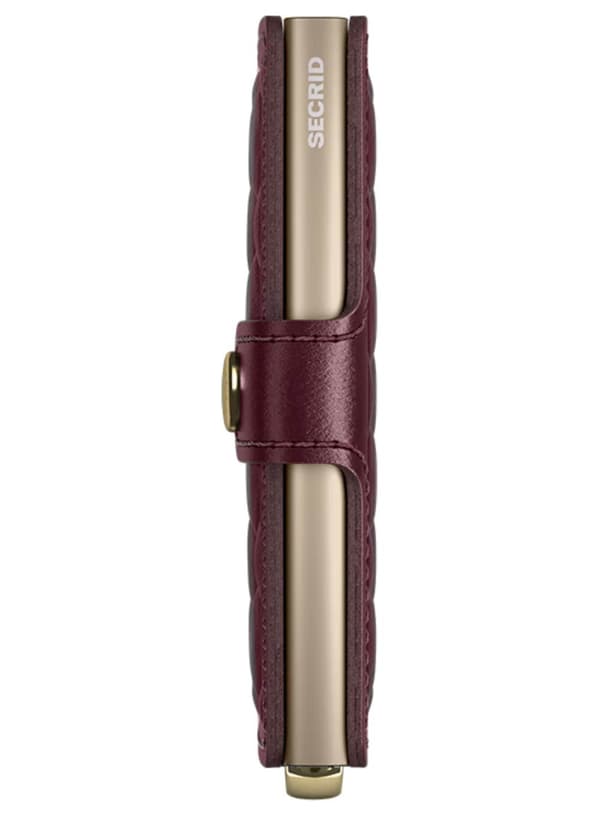 RFID Secrid Premium Miniwallet Emboss Diamond+ - bordeaux