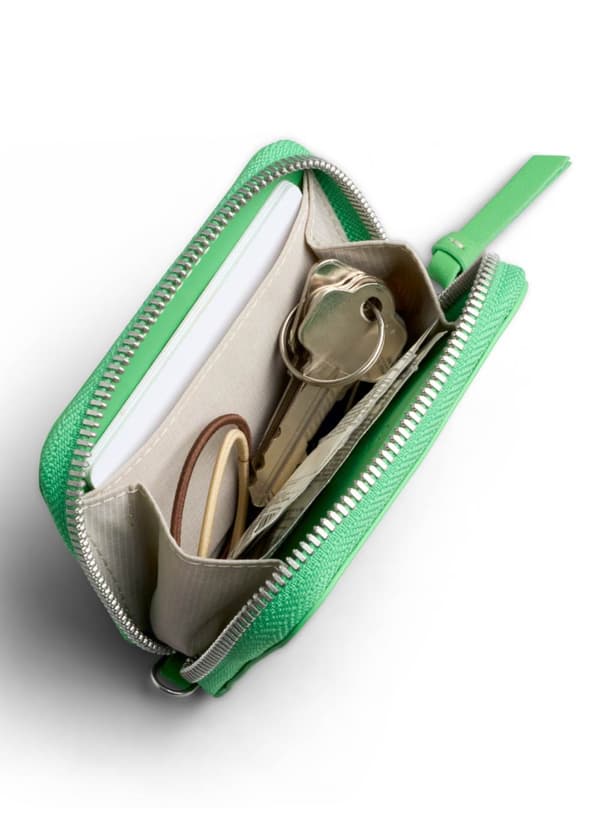 Bellroy Folio Piccolo læderpung - neongrøn