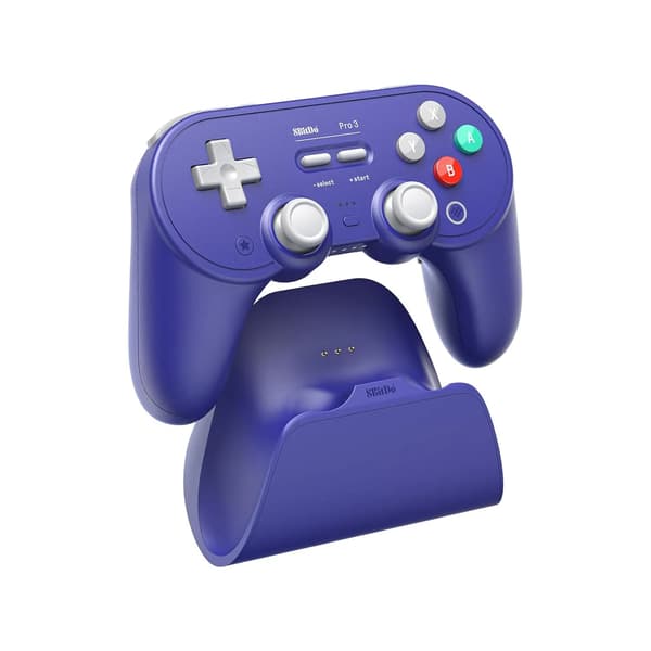 8BitDo Pro 3 Bluetooth -ohjain PC:lle, Nintendo Switch / Switch 2:lle, Android iOS:lle, langaton, violetti