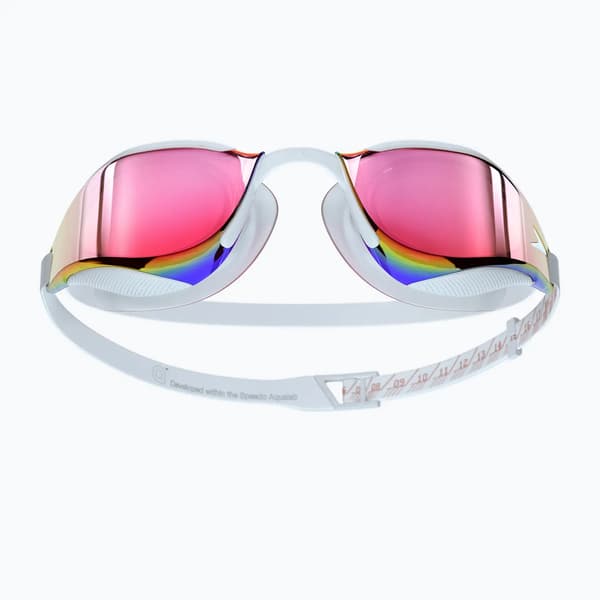 Speedo Fastskin Hyper Elite Mirror simglasögon vit/oxidgrå/roséguld