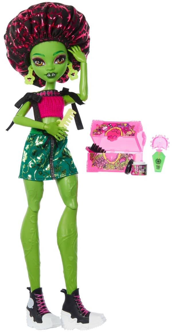 MONSTER HIGH Docka Mattel Scary Relax Self-Care Venus McFlytrap JHK45