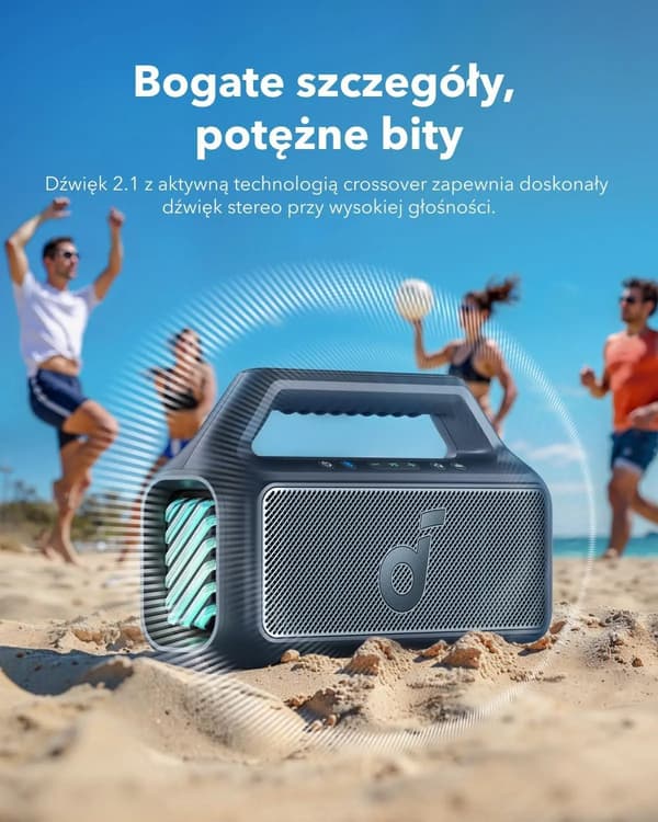 Bluetooth-højttaler Soundcore Boom 2 80W Sort