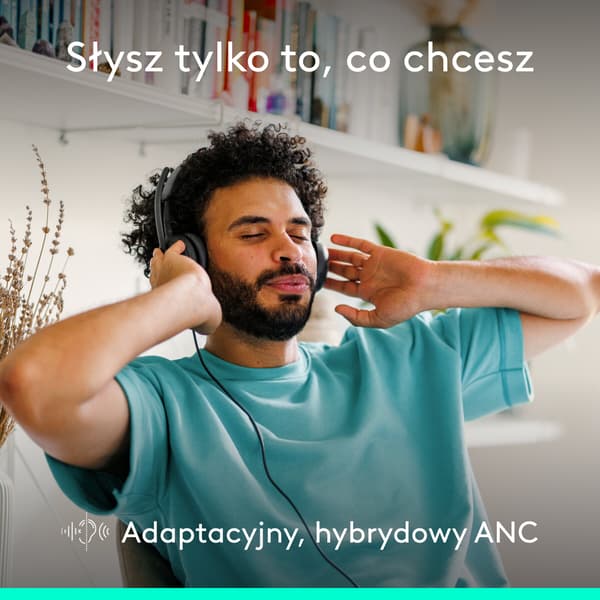LOGITECH Zone Wired 2 Trådbundna Hörlurar, On-Ear, ANC Grafit