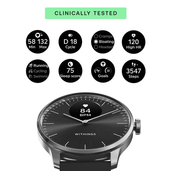 Smartwatch Withings ScanWatch Light 37mm Sort