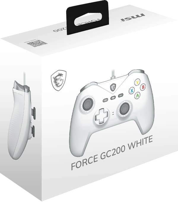 MSI Force GC200 PC-controller, kablet, hvid