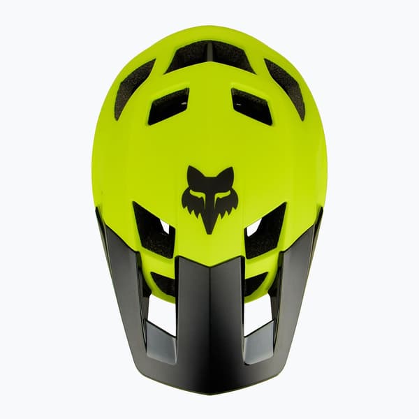 Cykelhjälm Fox Racing Dropframe fluorescerande gul