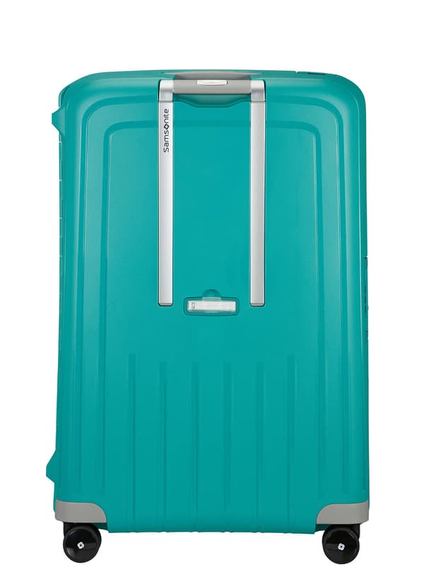 Stor XL Samsonite S'Cure kuffert 138 l - aqua blå