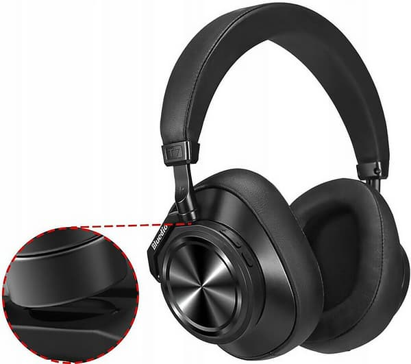 BLUEDIO T7 Plus ANC -kuulokkeet, musta