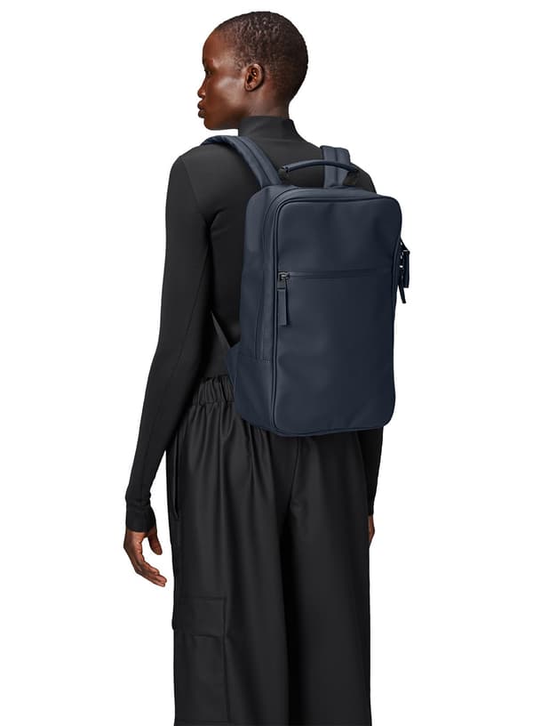 Skolryggsäck Rains Book Backpack - navy