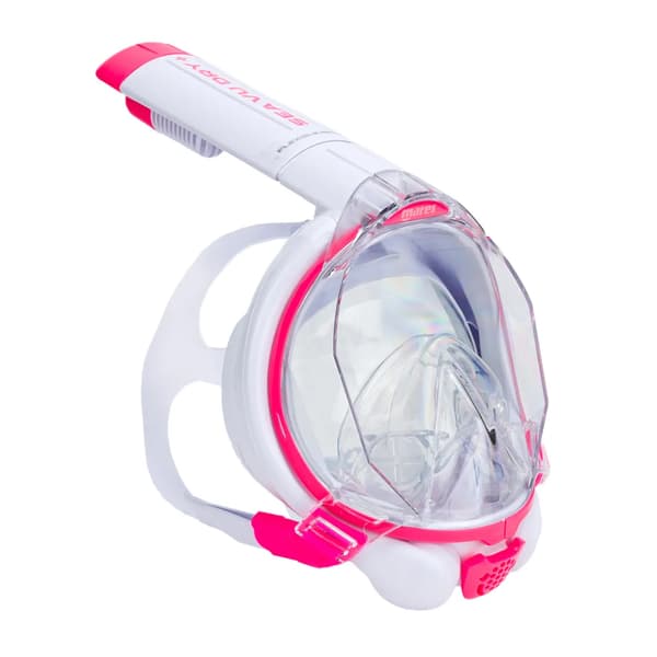 Mares Sea VU Dry + dykmask rosa/vit