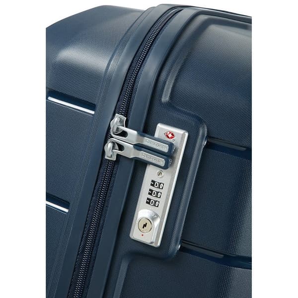 Stor kuffert Samsonite Flux - marineblå