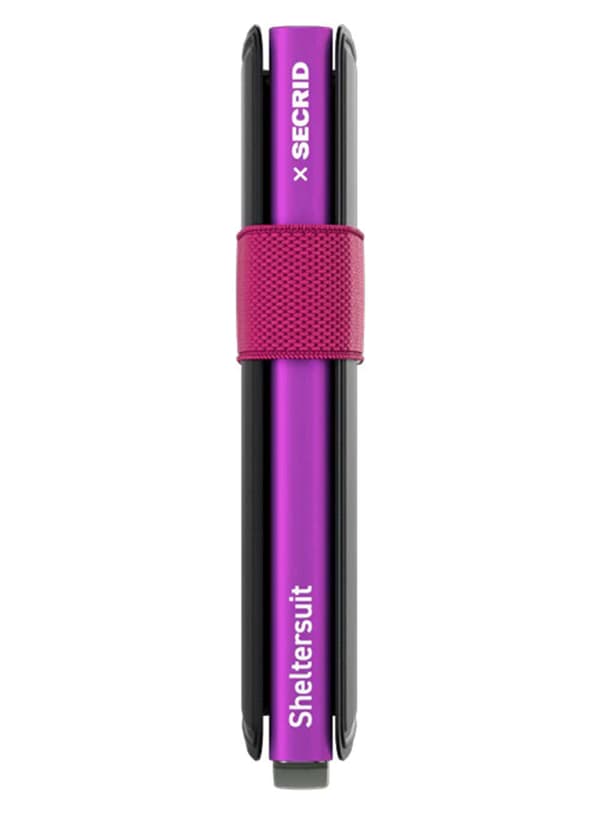 Secrid Bandwallet TPU RFID-lommebog - sort / fuchsia