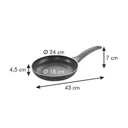 TESCOMA Manico Rosso 24 cm grafit - non-stick pande