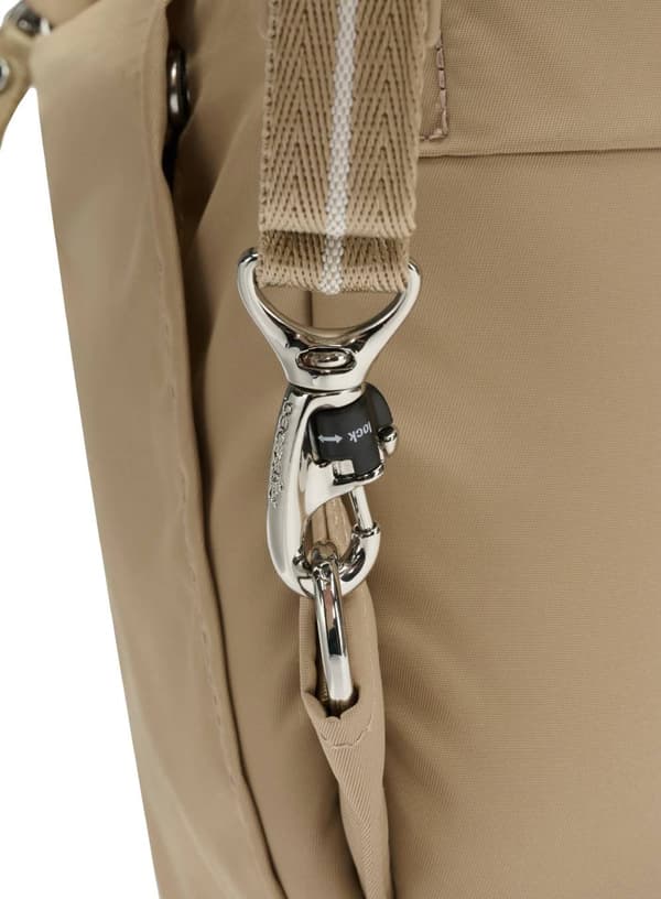 Stöldsäker damryggsäck Pacsafe W Backpack 10 l - taupe