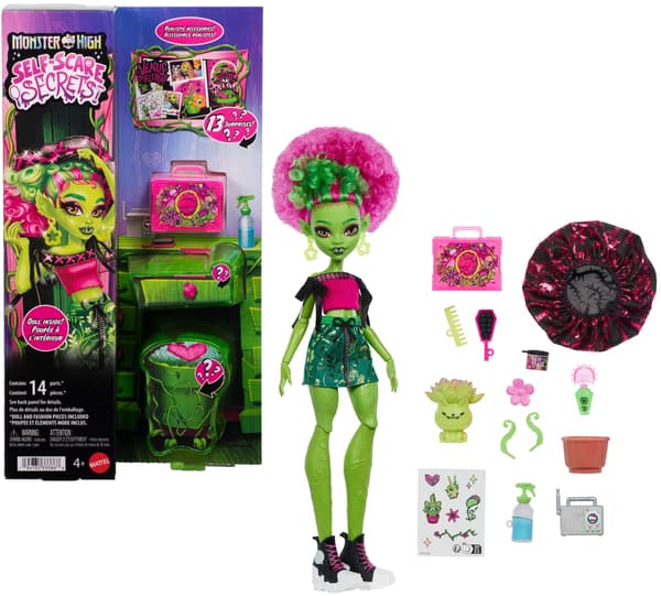 MONSTER HIGH Docka Mattel Scary Relax Self-Care Venus McFlytrap JHK45