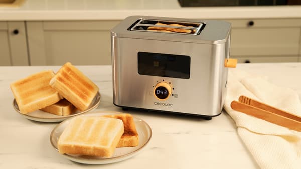 CECOTEC Touch&Toast Double Upright Inox brødrister
