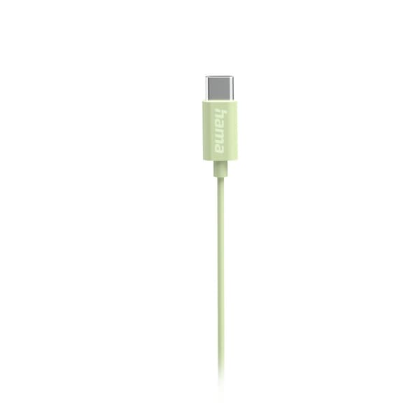 Hama Curly In-Ear Hörlurar med Mikrofon USB-C Grön