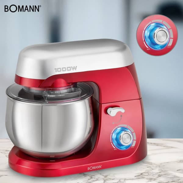 Bomann KM 6009 CB 1000W Rød planetarisk røremaskine