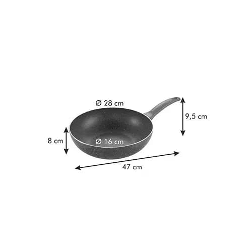 TESCOMA Manico Rosso Deep 28 cm grafit - non-stick pande / wok