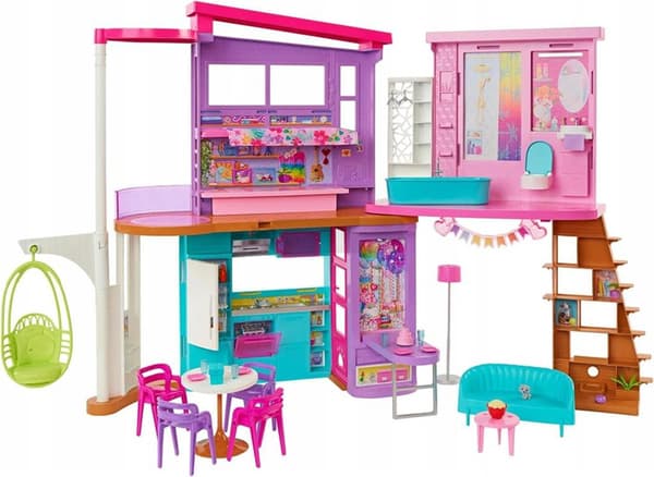 BARBIE STORT FERIEHUS villa med elevator, tilbehør HCD50