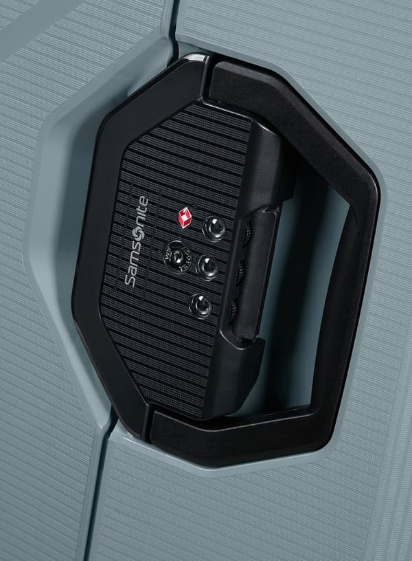 Samsonite Magnum Eco mellemstor kuffert - isblå