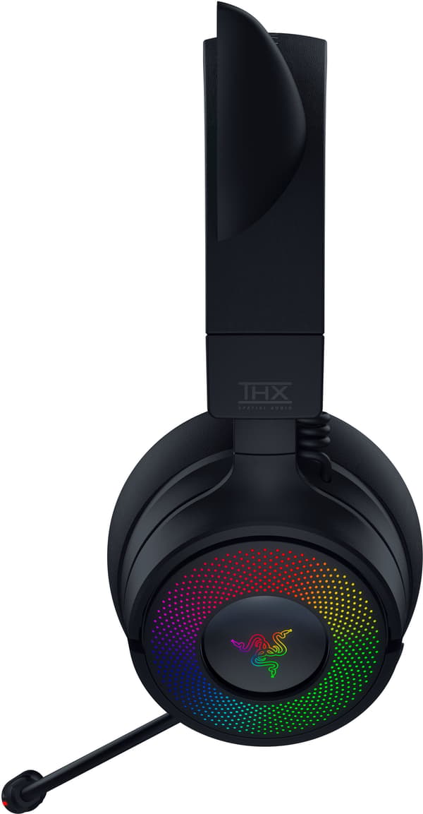 RAZER Kraken Kitty V3 Pro hovedtelefoner sort-grøn