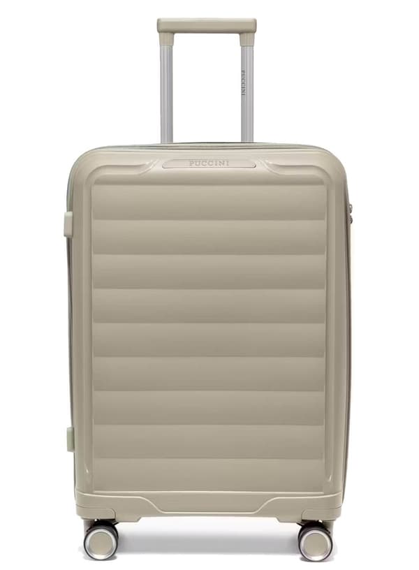 Puccini Turin mellemstor kuffert - beige