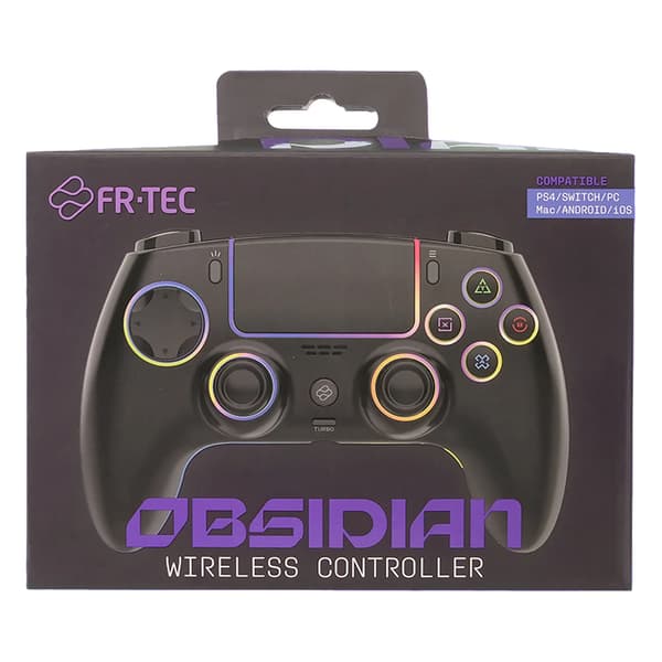 FR-TEC FT0044 Obsidian-kontroll för PC, PS4, Switch, Android, iOS, trådlös svart