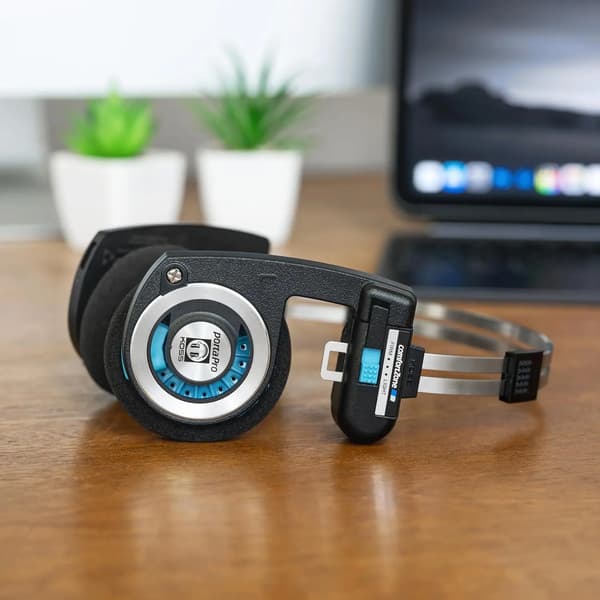 Koss Porta Pro Wireless 2.0 On-Ear Bluetooth 5.2 Hovedtelefoner Sort-Sølv