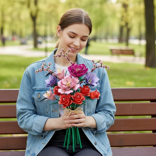 COIL byggeklodser blomsterbuket sæt 769 elementer
