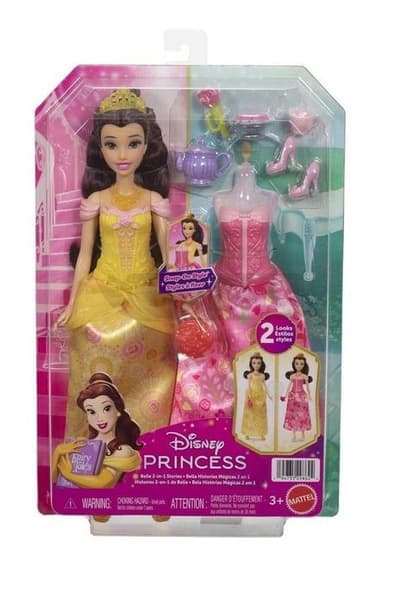 Disney Princess Belle Berättelse Docka 2-i-1