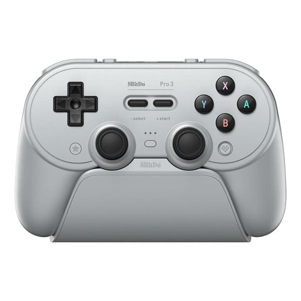 8BitDo Pro 3 Bluetooth-kontroll för PC, Nintendo Switch / Switch 2, Android iOS, Trådlös Grå
