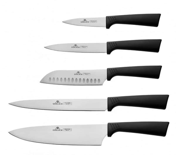 GERLACH Smart Black knivsæt (6 dele)