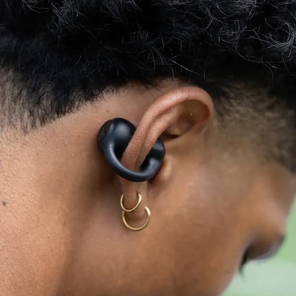 JLab Flex Open Air Clip Trådløse In-Ear Hovedtelefoner Bluetooth 5.4 Sort
