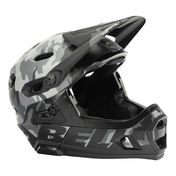 Bell FF Super DH MIPS Spherical mattamusta camo-pyöräilykypärä