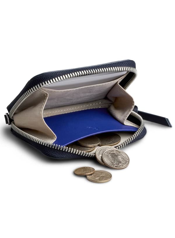 Bellroy Folio Piccolo læderlommebog - navy