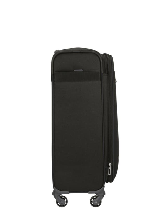 Samsonite CityBeat udvidelig mellemstor kuffert - sort