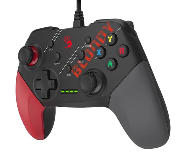 A4tech GP30 Sports Red Controller til PC, PS3, Android, Nintendo Switch Kablet Sort-rød