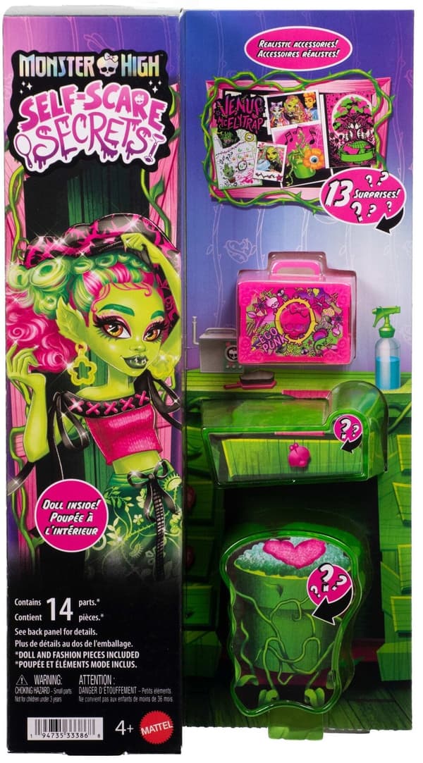 MONSTER HIGH Docka Mattel Scary Relax Self-Care Venus McFlytrap JHK45