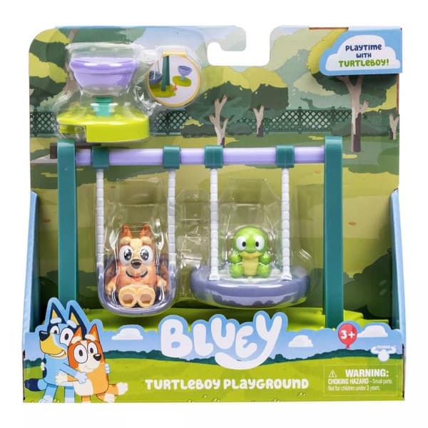 Bluey. Skildpadde og gynge