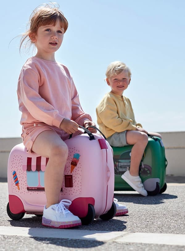Resväska för barn Samsonite Dream2Go - glassbil