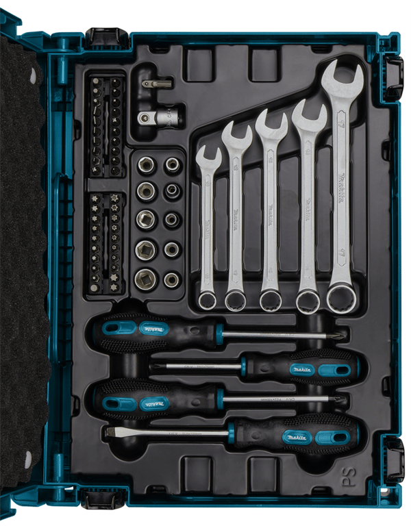 Handverktygssats, 87 delar. Makita E-11542